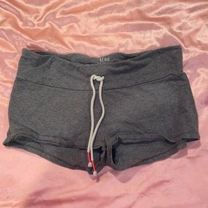 Grey exercise shorts!
